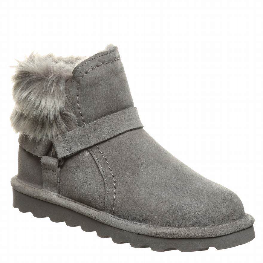 Bearpaw Konnie Snow Boots UK - Women's Boots Grey ||WLIEBC-439||